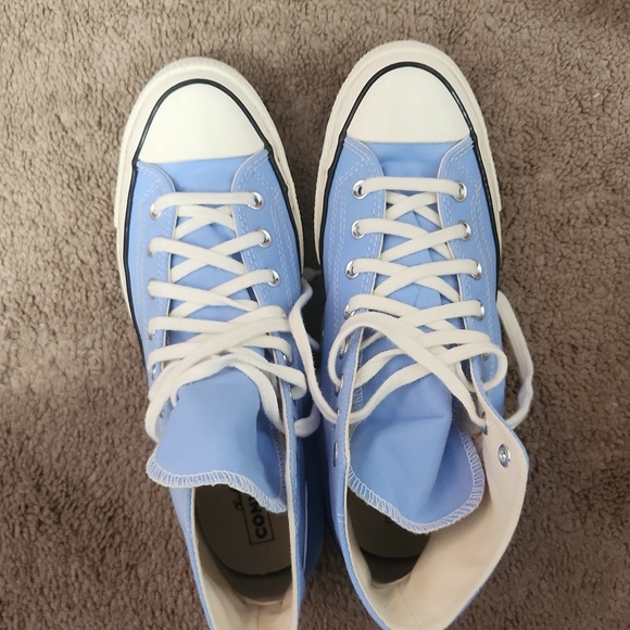 Baby blue converse size 11 in womens - Picture 4 of 6